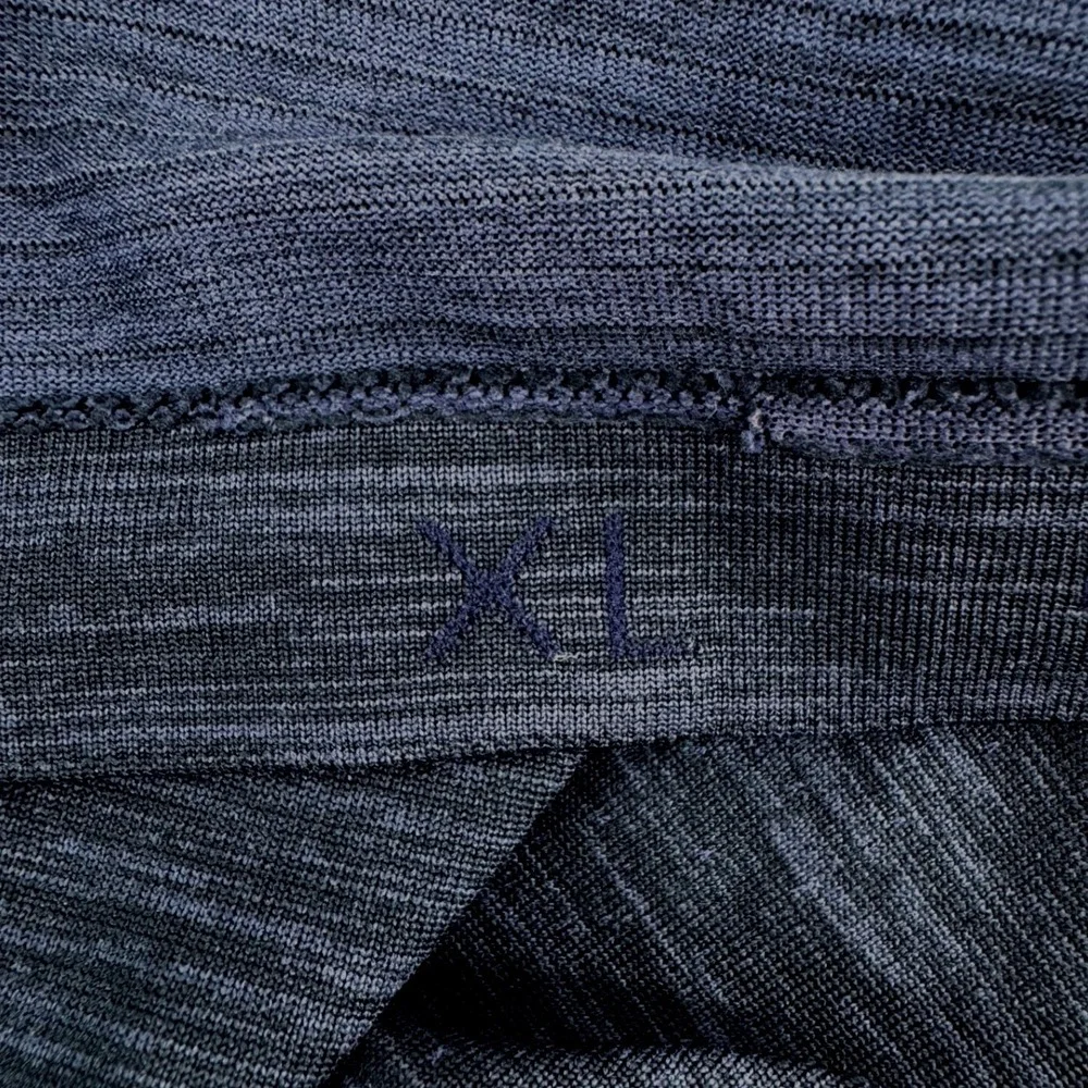 Lululemon Mens XL Metal Vent Tech 1/2 Zip Pullover Mens Navy Blue‎ Space Dye